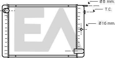 EACLIMA 31R78008 - Радиатор, охлаждане на двигателя vvparts.bg