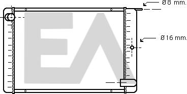 EACLIMA 31R78007 - Радиатор, охлаждане на двигателя vvparts.bg