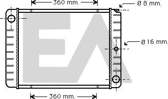 EACLIMA 31R78014 - Радиатор, охлаждане на двигателя vvparts.bg