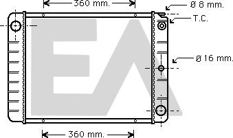 EACLIMA 31R78010 - Радиатор, охлаждане на двигателя vvparts.bg