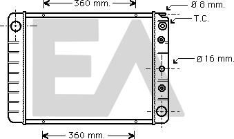 EACLIMA 31R78011 - Радиатор, охлаждане на двигателя vvparts.bg
