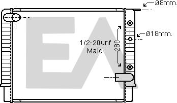EACLIMA 31R78013 - Радиатор, охлаждане на двигателя vvparts.bg