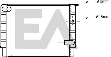 EACLIMA 31R78012 - Радиатор, охлаждане на двигателя vvparts.bg
