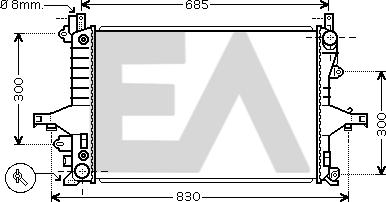 EACLIMA 31R78030 - Радиатор, охлаждане на двигателя vvparts.bg