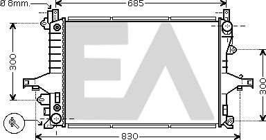 EACLIMA 31R78031 - Радиатор, охлаждане на двигателя vvparts.bg