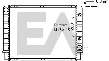 EACLIMA 31R78038 - Радиатор, охлаждане на двигателя vvparts.bg