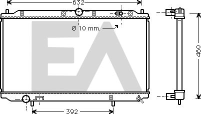 EACLIMA 31R78033 - Радиатор, охлаждане на двигателя vvparts.bg