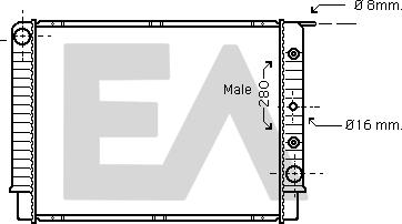 EACLIMA 31R78020 - Радиатор, охлаждане на двигателя vvparts.bg