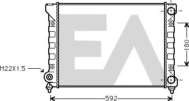 EACLIMA 31R77041 - Радиатор, охлаждане на двигателя vvparts.bg