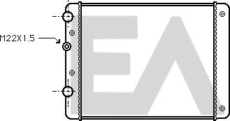 EACLIMA 31R77043 - Радиатор, охлаждане на двигателя vvparts.bg