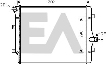 EACLIMA 31R77050 - Радиатор, охлаждане на двигателя vvparts.bg