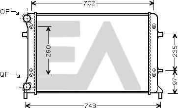 EACLIMA 31R77053 - Радиатор, охлаждане на двигателя vvparts.bg