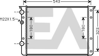 EACLIMA 31R77057 - Радиатор, охлаждане на двигателя vvparts.bg