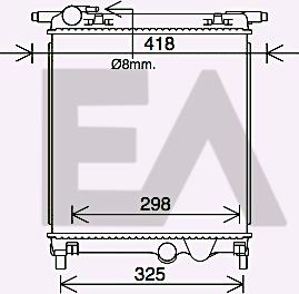 EACLIMA 31R77068 - Радиатор, охлаждане на двигателя vvparts.bg