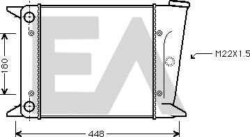 EACLIMA 31R77004 - Радиатор, охлаждане на двигателя vvparts.bg