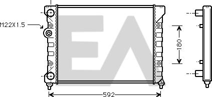 EACLIMA 31R77018 - Радиатор, охлаждане на двигателя vvparts.bg