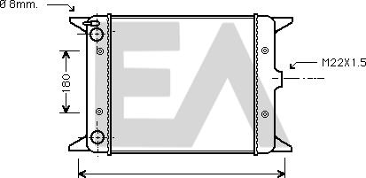 EACLIMA 31R77013 - Радиатор, охлаждане на двигателя vvparts.bg