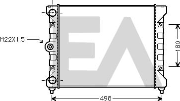 EACLIMA 31R77017 - Радиатор, охлаждане на двигателя vvparts.bg