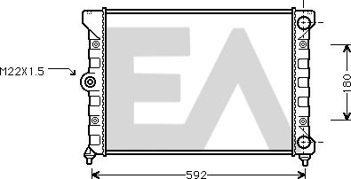 EACLIMA 31R77039 - Радиатор, охлаждане на двигателя vvparts.bg
