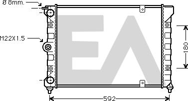 EACLIMA 31R77035 - Радиатор, охлаждане на двигателя vvparts.bg