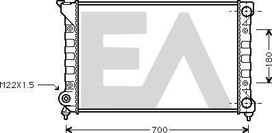 EACLIMA 31R77030 - Радиатор, охлаждане на двигателя vvparts.bg