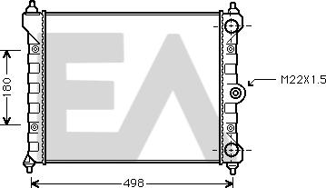 EACLIMA 31R77037 - Радиатор, охлаждане на двигателя vvparts.bg