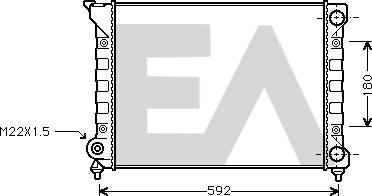 EACLIMA 31R77029 - Радиатор, охлаждане на двигателя vvparts.bg