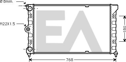 EACLIMA 31R77020 - Радиатор, охлаждане на двигателя vvparts.bg