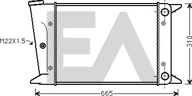 EACLIMA 31R77023 - Радиатор, охлаждане на двигателя vvparts.bg