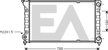 EACLIMA 31R77027 - Радиатор, охлаждане на двигателя vvparts.bg