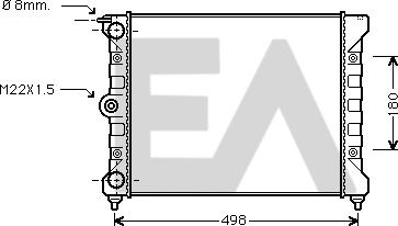 EACLIMA 31R77071 - Радиатор, охлаждане на двигателя vvparts.bg