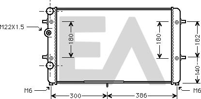 EACLIMA 31R77100 - Радиатор, охлаждане на двигателя vvparts.bg