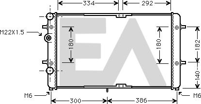 EACLIMA 31R77101 - Радиатор, охлаждане на двигателя vvparts.bg