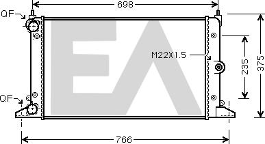 EACLIMA 31R77103 - Радиатор, охлаждане на двигателя vvparts.bg