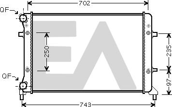 EACLIMA 31R77107 - Радиатор, охлаждане на двигателя vvparts.bg