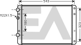 EACLIMA 31R77114 - Радиатор, охлаждане на двигателя vvparts.bg