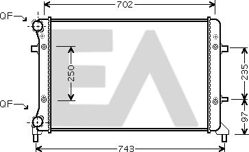 EACLIMA 31R77110 - Радиатор, охлаждане на двигателя vvparts.bg