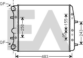 EACLIMA 31R77134 - Радиатор, охлаждане на двигателя vvparts.bg