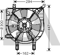 EACLIMA 33V52029 - Вентилатор, охлаждане на двигателя vvparts.bg