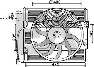 EACLIMA 33V07009 - Вентилатор, охлаждане на двигателя vvparts.bg