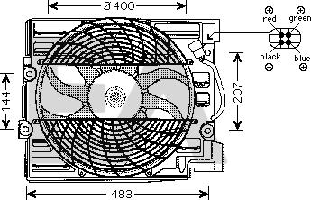 EACLIMA 33V07006 - Вентилатор, охлаждане на двигателя vvparts.bg