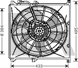 EACLIMA 33V07002 - Вентилатор, охлаждане на двигателя vvparts.bg