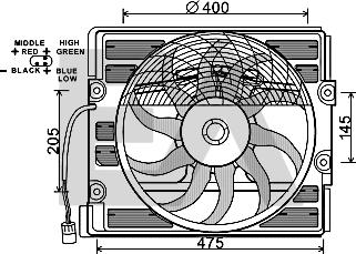 EACLIMA 33V07020 - Вентилатор, охлаждане на двигателя vvparts.bg