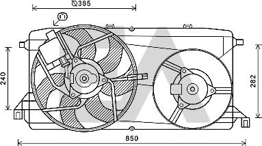 EACLIMA 33V22060 - Вентилатор, охлаждане на двигателя vvparts.bg