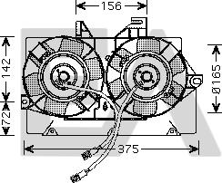 EACLIMA 33V22031 - Вентилатор, охлаждане на двигателя vvparts.bg