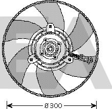 EACLIMA 33V77015 - Вентилатор, охлаждане на двигателя vvparts.bg