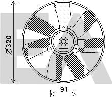 EACLIMA 33V77034 - Вентилатор, охлаждане на двигателя vvparts.bg