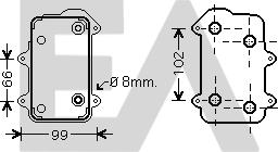 EACLIMA 37G58002 - Маслен радиатор, двигателно масло vvparts.bg