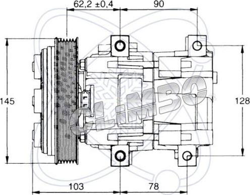 EACLIMA 20V1011 - Компресор, климатизация vvparts.bg