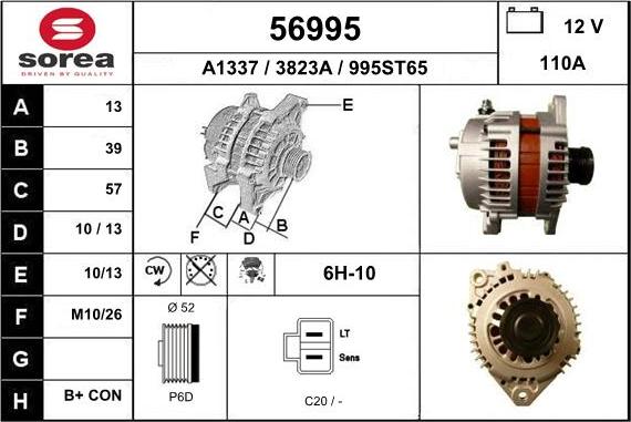 EAI 56995 - Генератор vvparts.bg